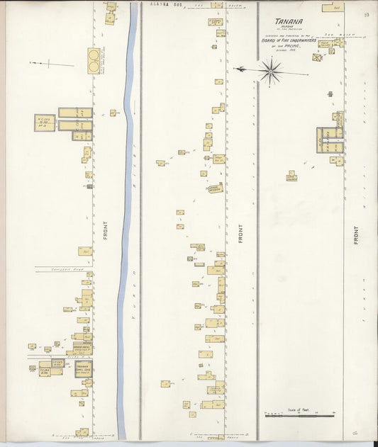 Sanborn Fire Insurance Map from Tanana, Yukon-koyukuk Census Division, Alaska. (1908) – Historic Sanborn Fire Insurance Map Print