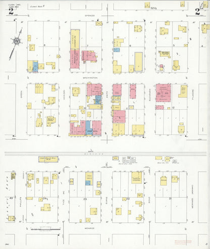 Sanborn Fire Insurance Map from Cuba, Crawford County, Missouri (1933), Sheet #0002 - Complete Map Set gallery image, historic Sanborn map, vintage wall art, Missouri Missouri
