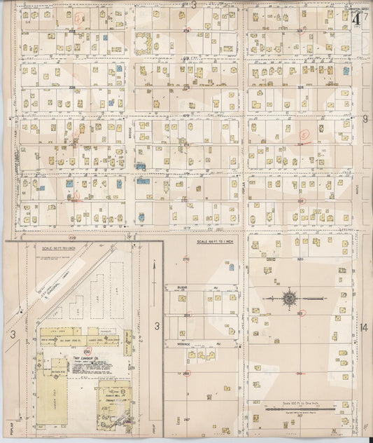 Sanborn Fire Insurance Map from Clarkston, Asotin County, Washington (1949), Sheet #0004 - Historic Sanborn Fire Insurance Map Print, vintage old map wall art, antique decor, genealogy gift, Washington Washington map