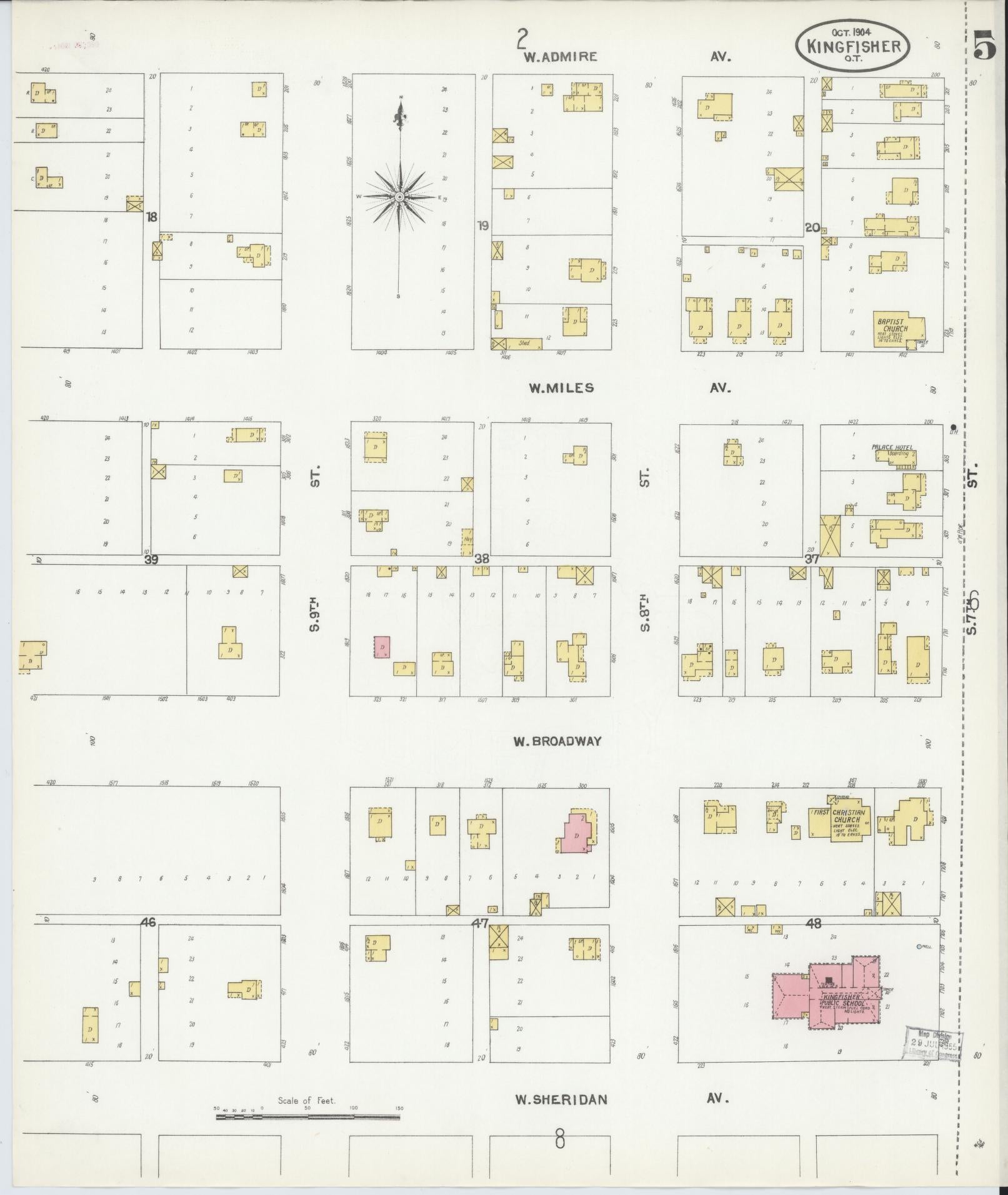 Sanborn Fire Insurance Map from Kingfisher, Kingfisher County, Oklahoma ...