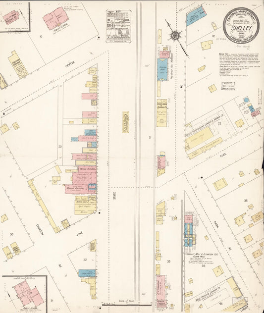 Sanborn Fire Insurance Map from Shelley, Bingham County, Idaho. (1918) – Historic Sanborn Fire Insurance Map Print