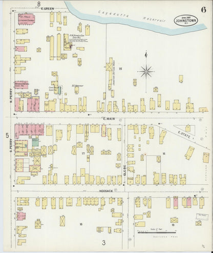 Sanborn Fire Insurance Map from Johnstown, Fulton County, New York (1897), Sheet #0006 - Complete Map Set gallery image, historic Sanborn map, vintage wall art, New York New York