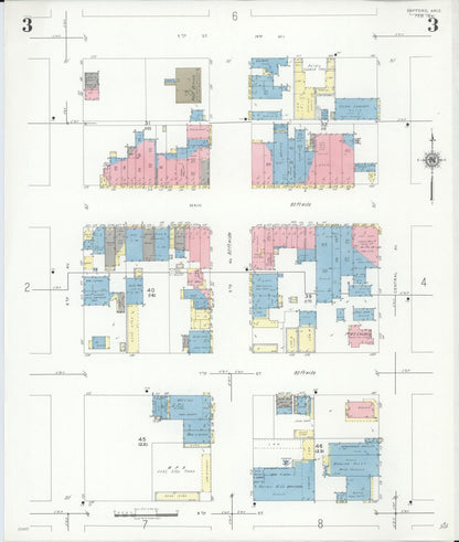 Sanborn Fire Insurance Map from Safford, Graham County, Arizona (1941), Sheet #0003 - Complete Map Set gallery image, historic Sanborn map, vintage wall art, Arizona Arizona