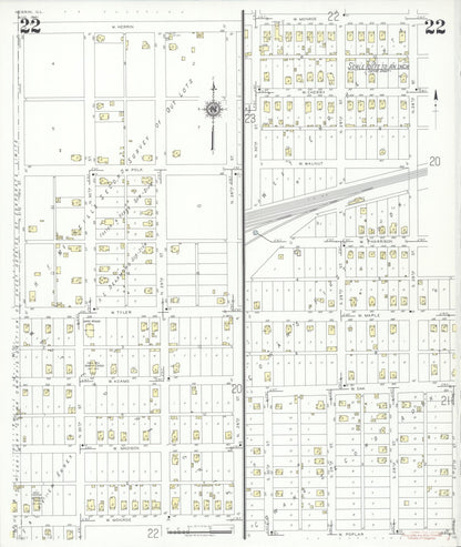 Sanborn Fire Insurance Map from Herrin, Williamson County, Illinois (1941), Sheet #0022 - Complete Map Set gallery image, historic Sanborn map, vintage wall art, Illinois Illinois