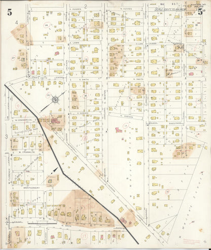Sanborn Fire Insurance Map from Windsor, Henry County, Missouri (1943), Sheet #0005 - Historic Sanborn Fire Insurance Map Print, vintage old map wall art, antique decor, genealogy gift, Missouri Missouri map