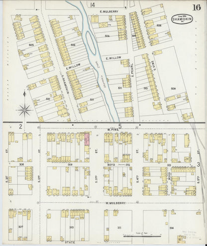 Sanborn Fire Insurance Map from Shamokin, Northumberland County, Pennsylvania (1896), Sheet #0016 - Complete Map Set gallery image, historic Sanborn map, vintage wall art, Pennsylvania Pennsylvania