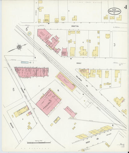 Sanborn Fire Insurance Map from Montezuma, Macon County, Georgia (1911), Sheet #0004 - Complete Map Set gallery image, historic Sanborn map, vintage wall art, Georgia Georgia