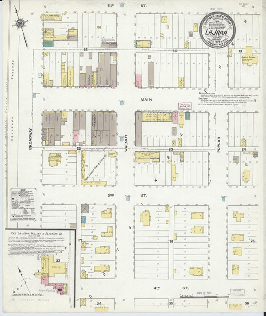 Sanborn Fire Insurance Map from La Jara, Conejos County, Colorado (1909), Sheet #0001 - Historic Sanborn Fire Insurance Map Print, vintage old map wall art, antique decor, genealogy gift, Colorado Colorado map