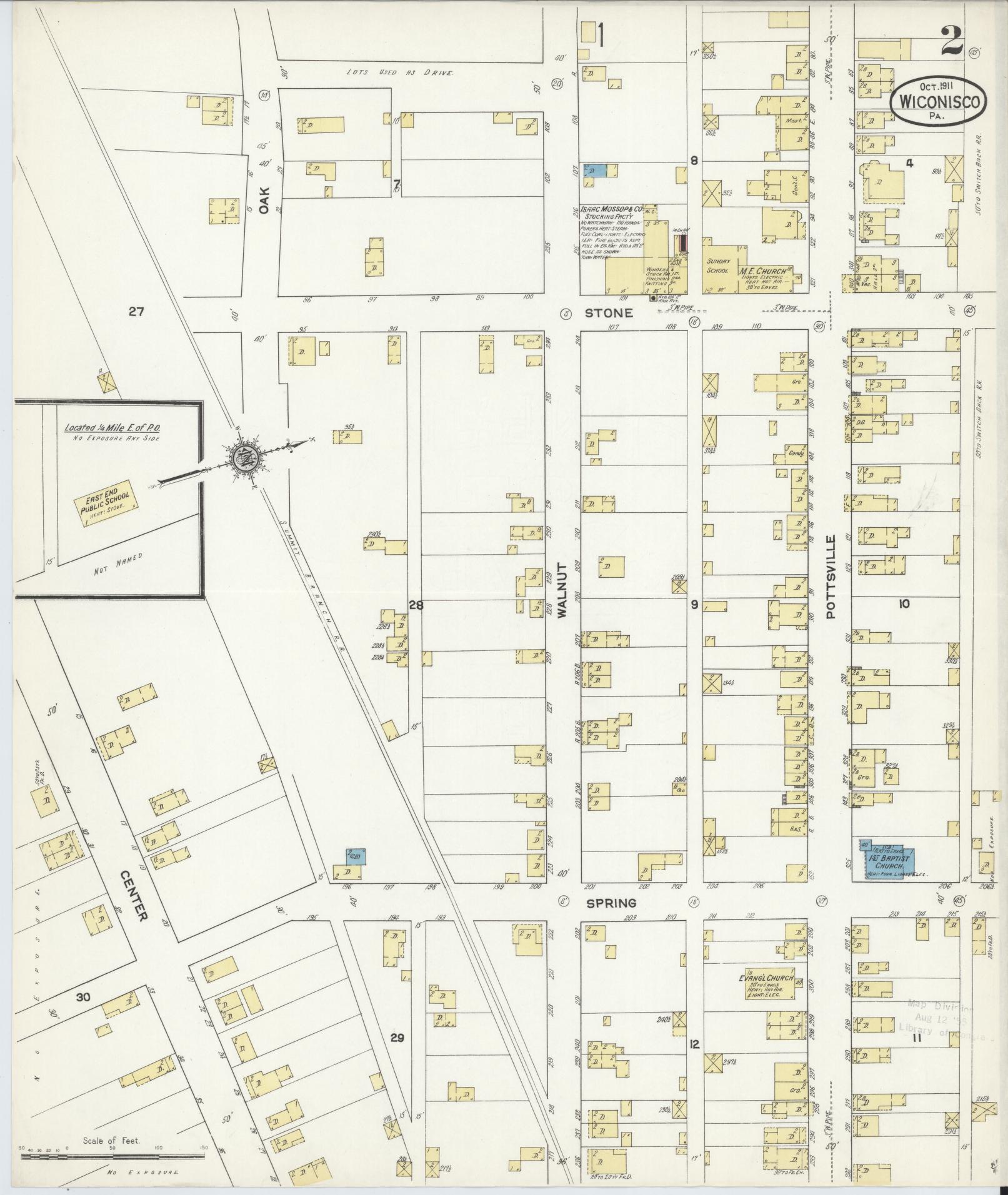 Sanborn Fire Insurance Map from Wiconisco, Dauphin County, Pennsylvania (1911), Sheet #0002 - Complete Map Set gallery image, historic Sanborn map, vintage wall art, Pennsylvania Pennsylvania