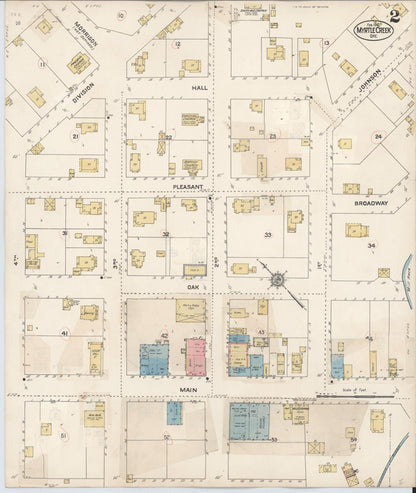 Sanborn Fire Insurance Map from Myrtle Creek, Douglas County, Oregon (1931), Sheet #0002 - Complete Map Set gallery image, historic Sanborn map, vintage wall art, Oregon Oregon