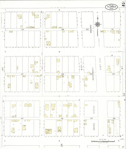 Sanborn Fire Insurance Map from Plummer, Benewah County, Idaho (1921), Sheet #0002 - Complete Map Set gallery image, historic Sanborn map, vintage wall art, Idaho Idaho