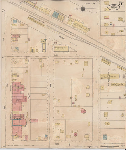 Sanborn Fire Insurance Map from Rigby, Jefferson County, Idaho (1943), Sheet #0005 - Complete Map Set gallery image, historic Sanborn map, vintage wall art, Idaho Idaho