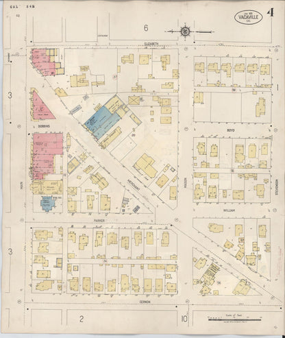Sanborn Fire Insurance Map from Vacaville, Solano County, California (1941), Sheet #0004 - Complete Map Set gallery image, historic Sanborn map, vintage wall art, California California