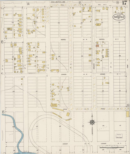 Sanborn Fire Insurance Map from Marshfield, Coos County, Oregon (1920), Sheet #0017 - Complete Map Set gallery image, historic Sanborn map, vintage wall art, Oregon Oregon