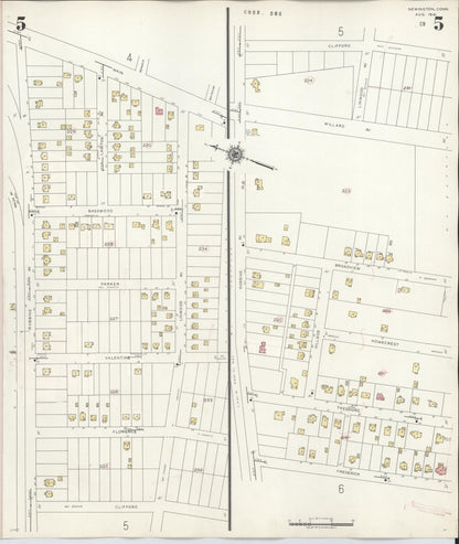 Sanborn Fire Insurance Map from Newington, Hartford County, Connecticut (1947), Sheet #0005 - Complete Map Set gallery image, historic Sanborn map, vintage wall art, Connecticut Connecticut