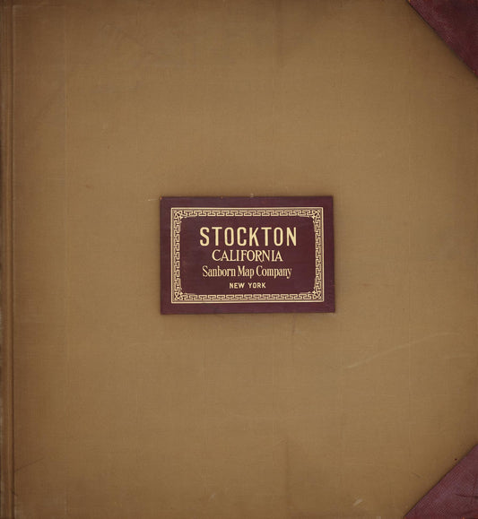 Sanborn Fire Insurance Map from Stockton, San Joaquin County, California (1950), Sheet #0001 - Complete Map Set gallery image, historic Sanborn map, vintage wall art, California California