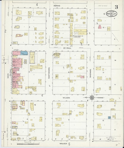 Sanborn Fire Insurance Map from Madelia, Watonwan County, Minnesota (1914), Sheet #0003 - Complete Map Set gallery image, historic Sanborn map, vintage wall art, Minnesota Minnesota