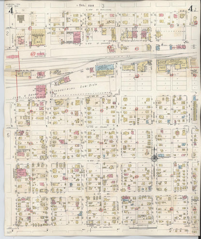 Sanborn Fire Insurance Map from Mission, Hidalgo County, Texas (1949), Sheet #0004 - Complete Map Set gallery image, historic Sanborn map, vintage wall art, Texas Texas