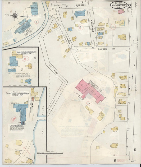 Sanborn Fire Insurance Map from Hammondsport, Steuben County, New York (1942), Sheet #0002 - Historic Sanborn Fire Insurance Map Print, vintage old map wall art, antique decor, genealogy gift, New York New York map