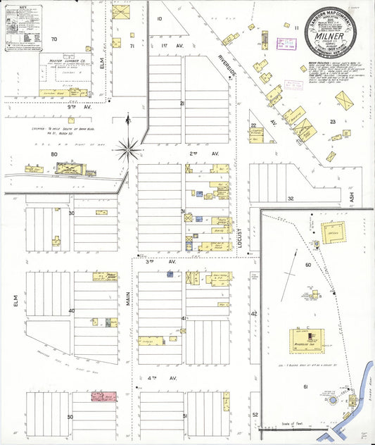 Sanborn Fire Insurance Map from Milner, Twin Falls County, Idaho. (1909) – Historic Sanborn Fire Insurance Map Print