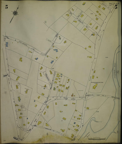 Sanborn Fire Insurance Map from Westport, Fairfield County, Connecticut (1962), Sheet #0005 - Complete Map Set gallery image, historic Sanborn map, vintage wall art, Connecticut Connecticut
