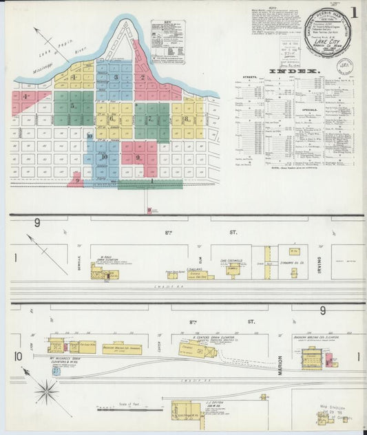 Sanborn Fire Insurance Map from Lake City, Wabasha County, Minnesota. (1900) – Map View