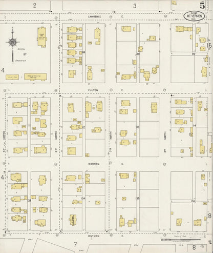 Sanborn Fire Insurance Map from Mount Vernon, Skagit County, Washington (1921), Sheet #0005 - Complete Map Set gallery image, historic Sanborn map, vintage wall art, Washington Washington