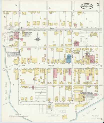 Sanborn Fire Insurance Map from New Bethlehem, Clarion County, Pennsylvania (1910), Sheet #0002 - Complete Map Set gallery image, historic Sanborn map, vintage wall art, Pennsylvania Pennsylvania