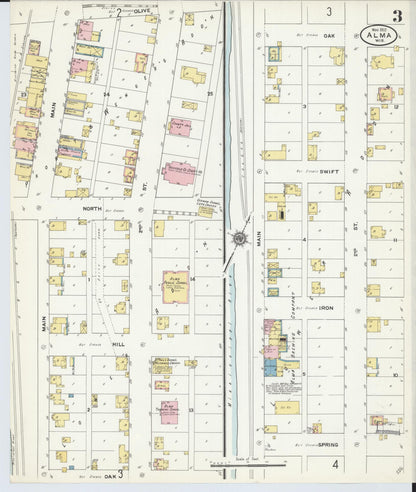 Sanborn Fire Insurance Map from Alma, Buffalo County, Wisconsin (1910), Sheet #0003 - Historic Sanborn Fire Insurance Map Print, vintage old map wall art, antique decor, genealogy gift, Wisconsin Wisconsin map