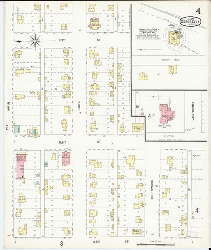Sanborn Fire Insurance Map from Osage City, Osage County, Kansas (1897), Sheet #0004 - Complete Map Set gallery image, historic Sanborn map, vintage wall art, Kansas Kansas