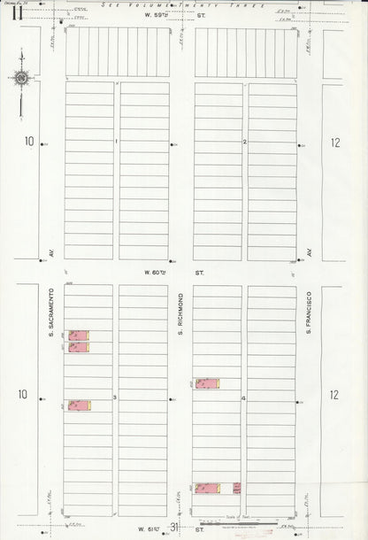 Sanborn Fire Insurance Map from Chicago, Cook County, Illinois (1920), Sheet #0011 - Historic Sanborn Fire Insurance Map Print, vintage old map wall art, antique decor, genealogy gift, Illinois Illinois map