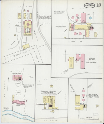 Sanborn Fire Insurance Map from Streator, La Salle County, Illinois (1892), Sheet #0010 - Complete Map Set gallery image, historic Sanborn map, vintage wall art, Illinois Illinois