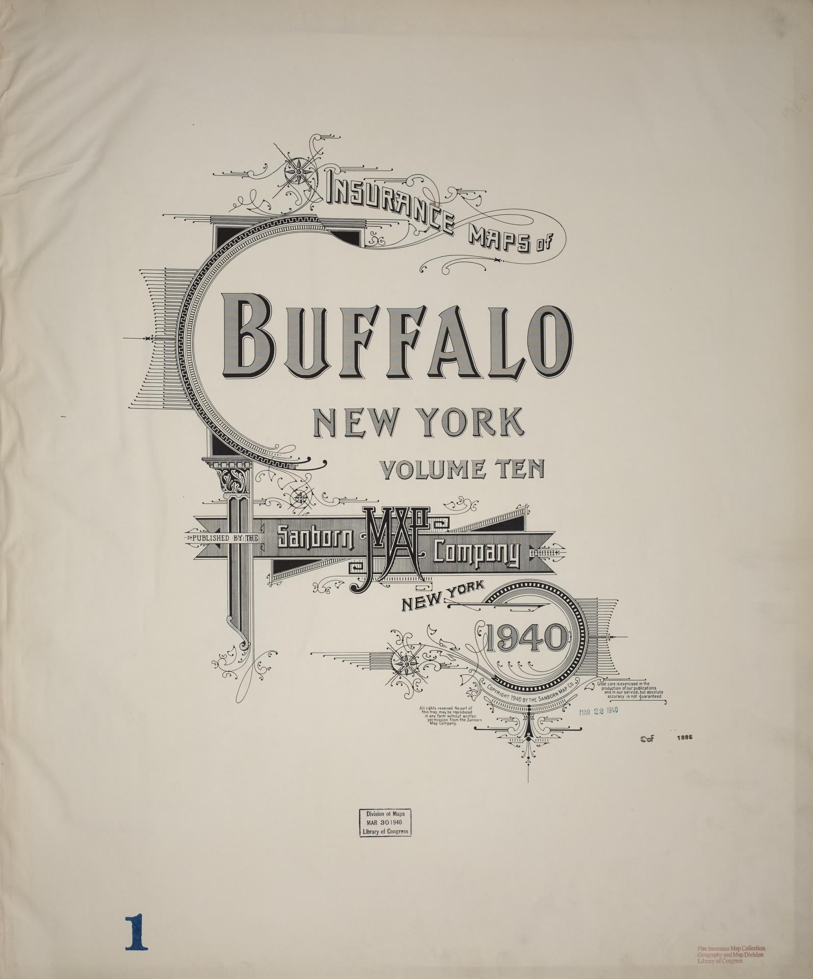 Sanborn Fire Insurance Map from Buffalo, Erie County, New York. (1940) – Historic Sanborn Fire Insurance Map Print