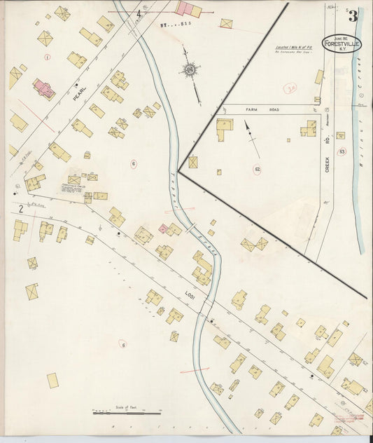 Sanborn Fire Insurance Map from Forestville, Chautauqua County, New York (1941), Sheet #0003 - Historic Sanborn Fire Insurance Map Print, vintage old map wall art, antique decor, genealogy gift, New York New York map