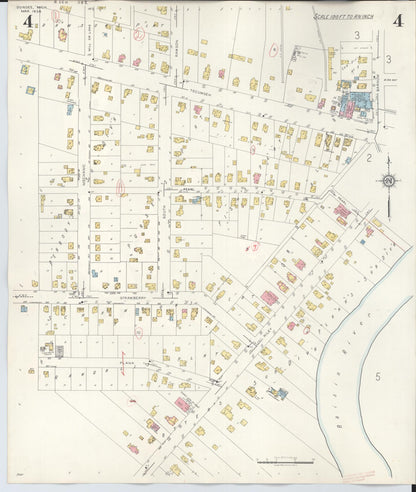 Sanborn Fire Insurance Map from Dundee, Monroe County, Michigan (1949), Sheet #0004 - Complete Map Set gallery image, historic Sanborn map, vintage wall art, Michigan Michigan