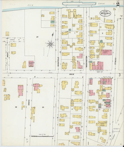 Sanborn Fire Insurance Map from Mohawk, Herkimer County, New York (1902), Sheet #0002 - Complete Map Set gallery image, historic Sanborn map, vintage wall art, New York New York