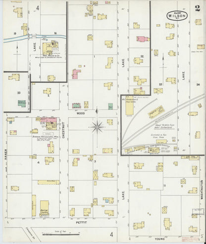 Sanborn Fire Insurance Map from Wilson, Niagara County, New York (1897), Sheet #0002 - Historic Sanborn Fire Insurance Map Print, vintage old map wall art, antique decor, genealogy gift, New York New York map