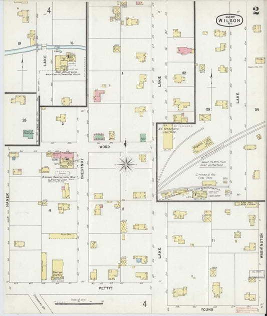Sanborn Fire Insurance Map from Wilson, Niagara County, New York (1897), Sheet #0002 - Historic Sanborn Fire Insurance Map Print, vintage old map wall art, antique decor, genealogy gift, New York New York map
