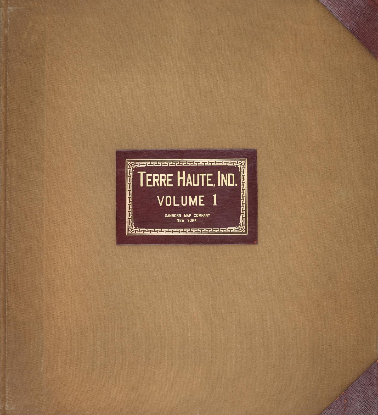 Sanborn Fire Insurance Map from Terre Haute, Vigo County, Indiana (1950), Sheet #0001 - Complete Map Set gallery image, historic Sanborn map, vintage wall art, Indiana Indiana