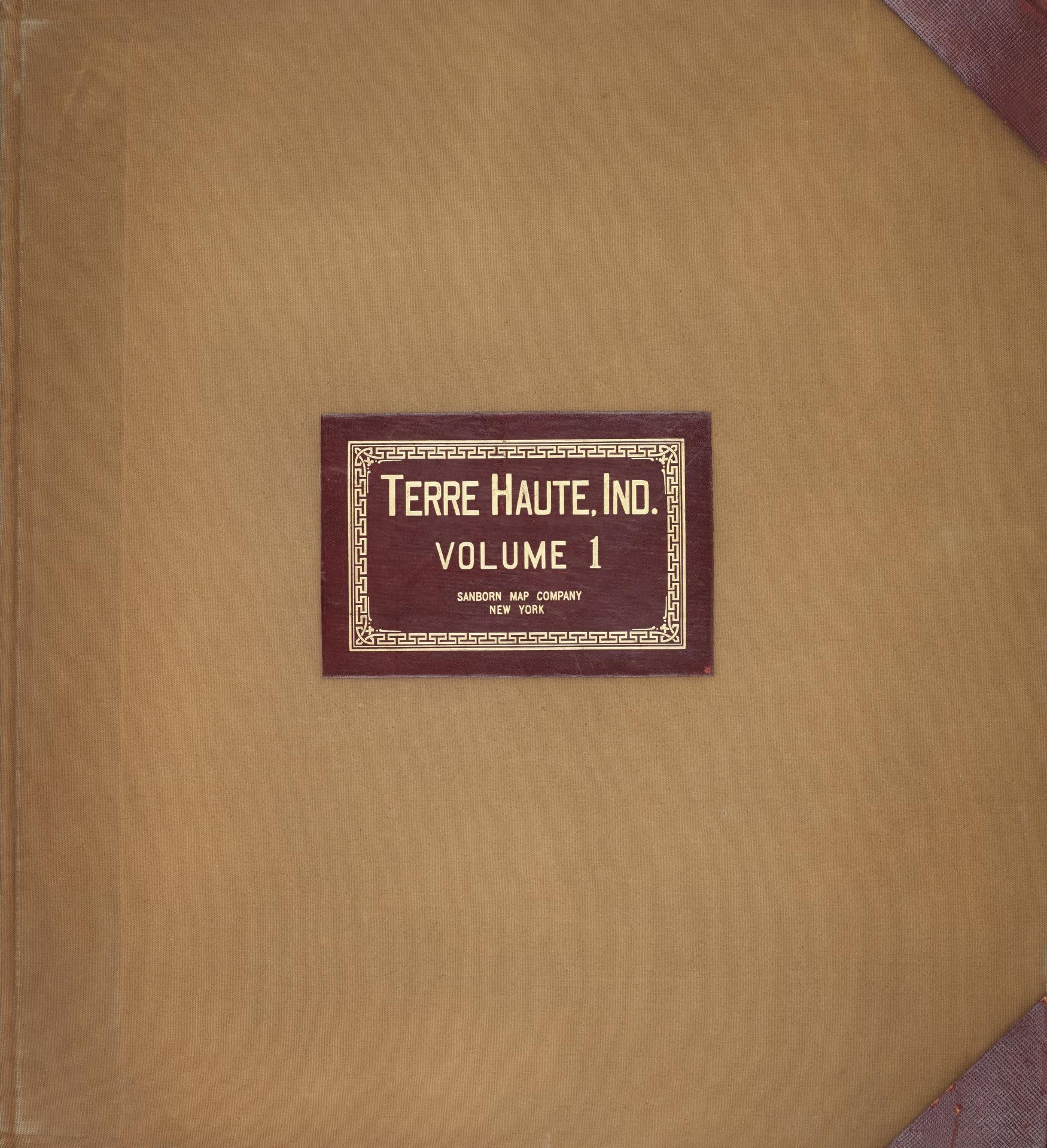 Sanborn Fire Insurance Map from Terre Haute, Vigo County, Indiana (1950), Sheet #0001 - Complete Map Set gallery image, historic Sanborn map, vintage wall art, Indiana Indiana