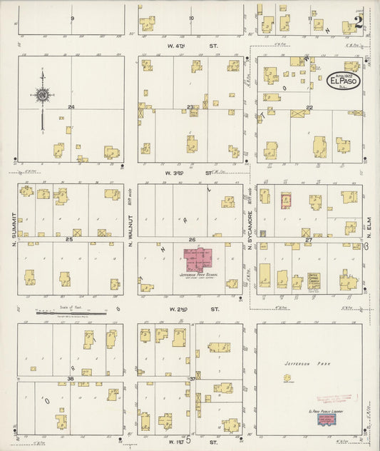 Sanborn Fire Insurance Map from El Paso, Woodford County, Illinois (1922), Sheet #0002 - Historic Sanborn Fire Insurance Map Print, vintage old map wall art, antique decor, genealogy gift, Illinois Illinois map