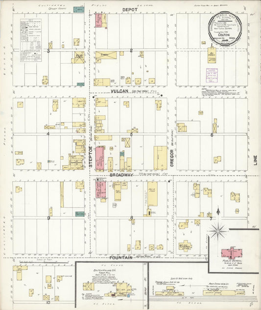 Sanborn Fire Insurance Map from Colton, Whitman County, Washington (1900), Sheet #0001 - Historic Sanborn Fire Insurance Map Print, vintage old map wall art, antique decor, genealogy gift, Washington Washington map