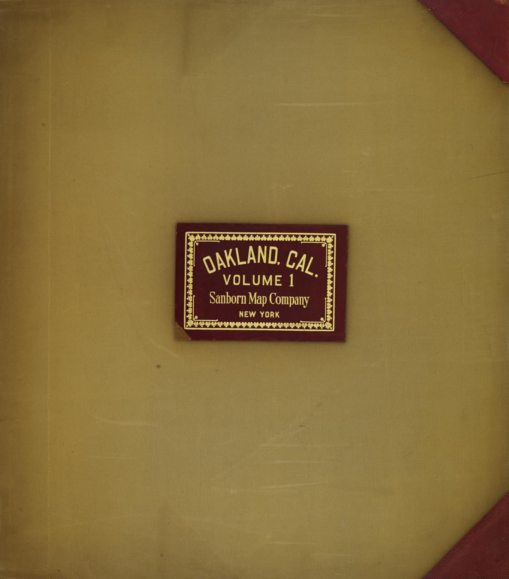 Sanborn Fire Insurance Map from Oakland, Alameda County, California (1951), Sheet #0001 - Complete Map Set gallery image, historic Sanborn map, vintage wall art, California California
