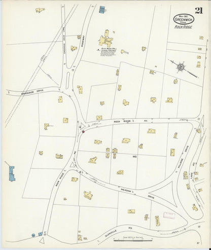 Sanborn Fire Insurance Map from Greenwich, Fairfield County, Connecticut (1912), Sheet #0021 - Complete Map Set gallery image, historic Sanborn map, vintage wall art, Connecticut Connecticut