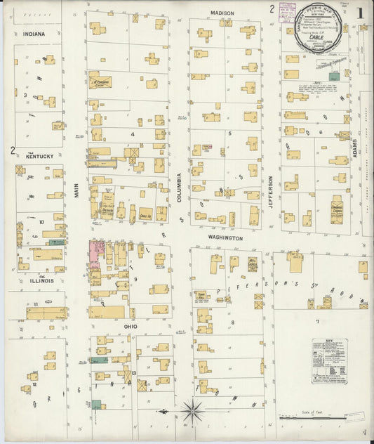 Sanborn Fire Insurance Map from Cable, Mercer County, Illinois (1901), Sheet #0001 - Historic Sanborn Fire Insurance Map Print, vintage old map wall art, antique decor, genealogy gift, Illinois Illinois map