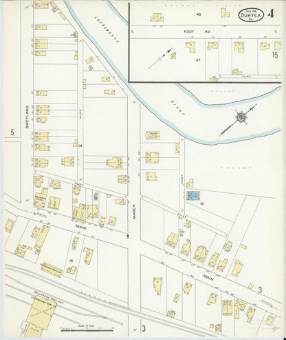 Sanborn Fire Insurance Map from Duryea, Luzerne County, Pennsylvania (1914), Sheet #0004 - Complete Map Set gallery image, historic Sanborn map, vintage wall art, Pennsylvania Pennsylvania