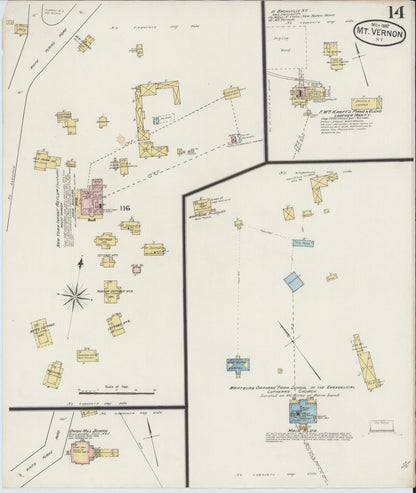 Sanborn Fire Insurance Map from Mount Vernon, Westchester County, New York (1887), Sheet #0014 - Complete Map Set gallery image, historic Sanborn map, vintage wall art, New York New York