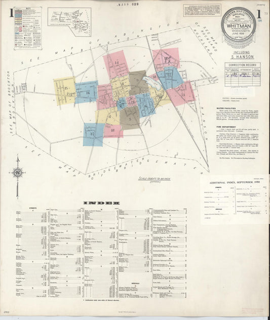 Sanborn Fire Insurance Map from Whitman, Plymouth County, Massachusetts. (1950) – Historic Sanborn Fire Insurance Map Print