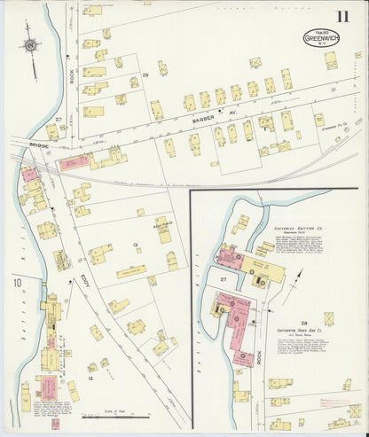 Sanborn Fire Insurance Map from Greenwich, Washington County, New York (1913), Sheet #0011 - Complete Map Set gallery image, historic Sanborn map, vintage wall art, New York New York