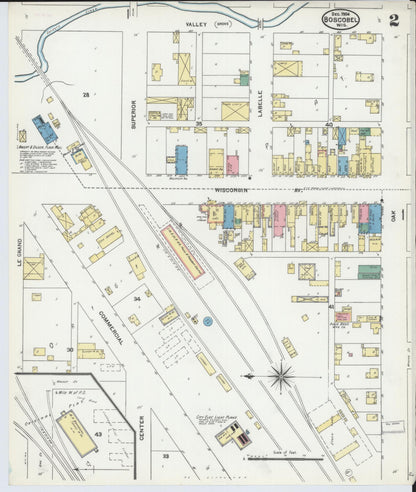 Sanborn Fire Insurance Map from Boscobel, Grant County, Wisconsin (1904), Sheet #0002 - Complete Map Set gallery image, historic Sanborn map, vintage wall art, Wisconsin Wisconsin
